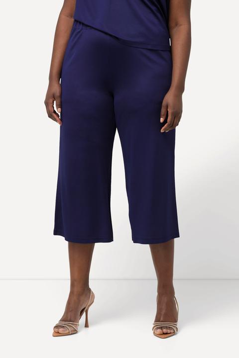 Produktbild Ulla Popken Slinky-Culotte, wadenlang, weites Bein, Elastikbund (46, 48)