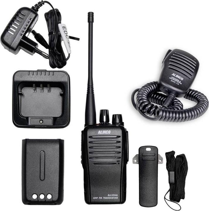 Immagine prodotto Alinco Team-Set DJ-VX-46 + EMS-76 150102 PMR-Handfunkgerät 5er Set