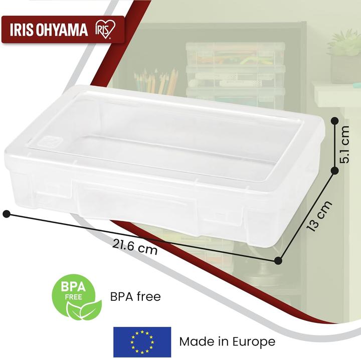 Actual product image Iris Ohyama Stapelbare Aufbewahrungsboxen-Set (10x 1.4L) (1.40 l)