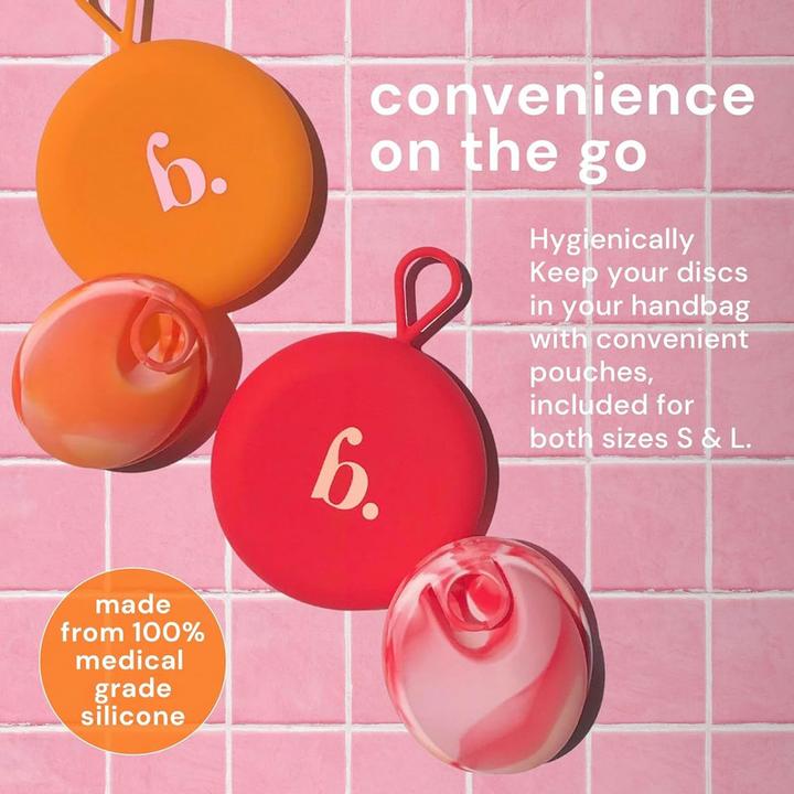 Actual product image Bodyotics Reusable menstrual disc set (L, M, S)