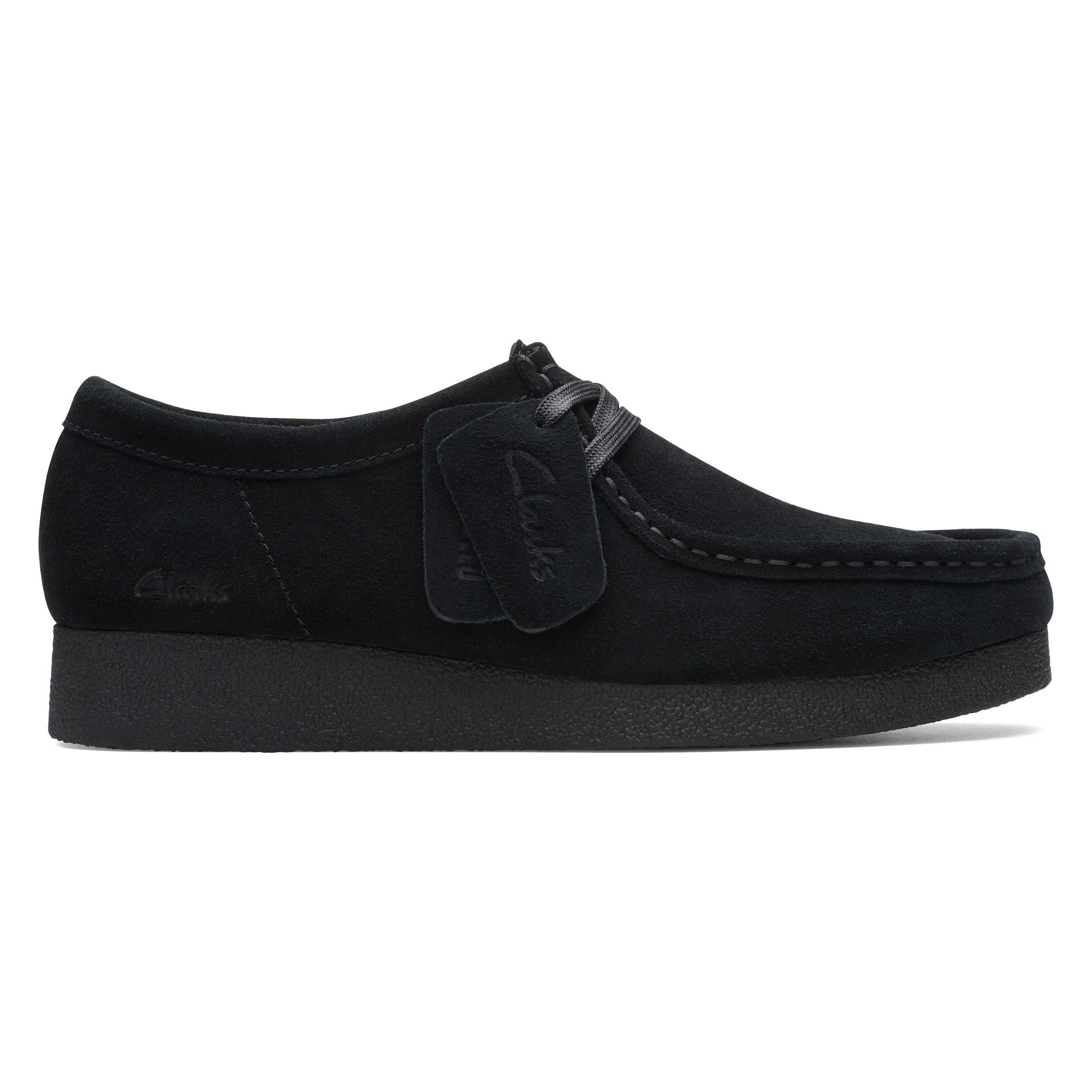 Clarks, Vrouwen, Lace-Ups, Loafers Wallabeeevosh, Zwart, (38)