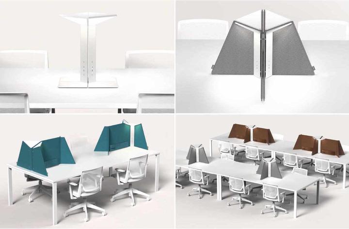 Produktbild Pablo Design Corner Office 30 Akustik Panel-Tischleuchte (6000 lm)