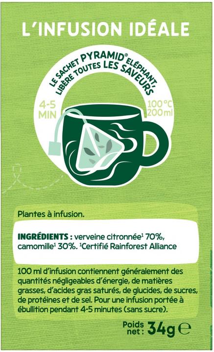 Produktbild Elephant Verveine Citronnée, Camomille (34 g)