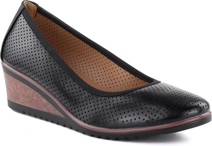 Produktbild Vinceza Women's openwork wedge pumps, black 58629 (39)