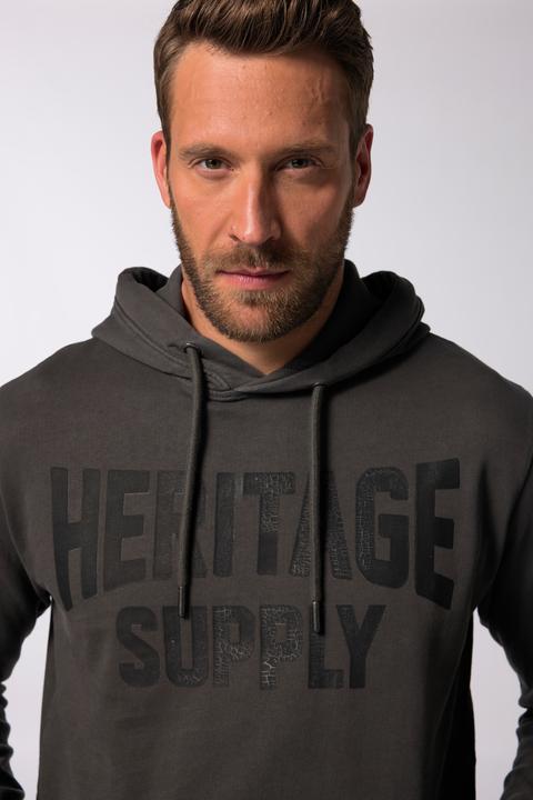 Actual product image JP1880 JP 1880 Hoodie, Crack-Brustprint, Vintage Look, Kapuze (XXL)
