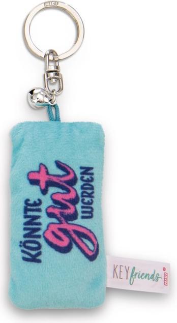 Actual product image Magni NICI Schlüsselanhänger Mini Plüschkissen Könnte gut werden mit Glöckchen 8cm