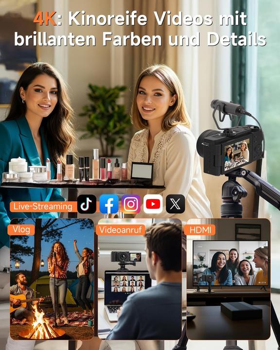 Produktbild Rollei Compactline 10x Flip Kompaktkamera (64 Mpx, 1/4")