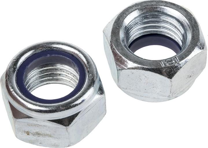 Produktbild RS PRO M12 Nylon Insert Nut Din 985 Zinc Plated (M12)
