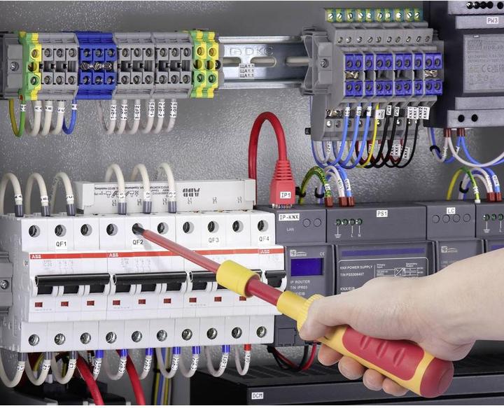 Actual product image Toolcraft 0.5-3 Nm VDE, Elektriker Drehmoment-Schraubendreher-Set 9teilig (1/4", 0.50 - 3 Nm)