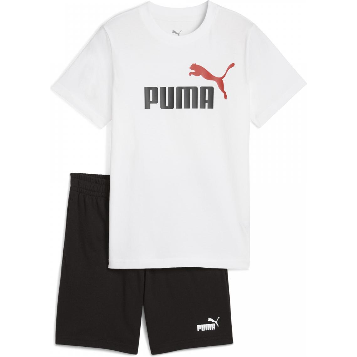 Puma, Damen, Sportshirt, ESS 2 COLOR No. 1 Logo Tee and Shorts Set B (176), Gelb, 176