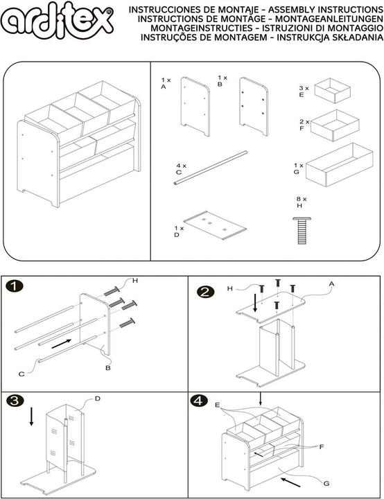 Actual product image Arditex Minnie Storage Shelf