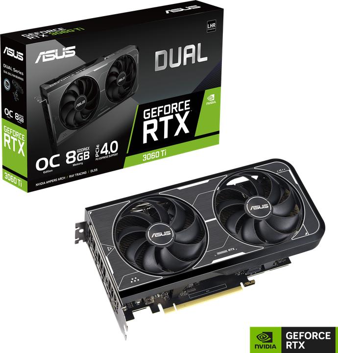 Actual product image ASUS GeForce DUAL RTX 3060 Ti OC EDITION 8GB GDDR6X (8 GB)