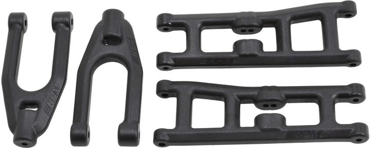 RPM bras de suspension avant haut&bas noir arrma granite, vorteks, raider, fury & mojave