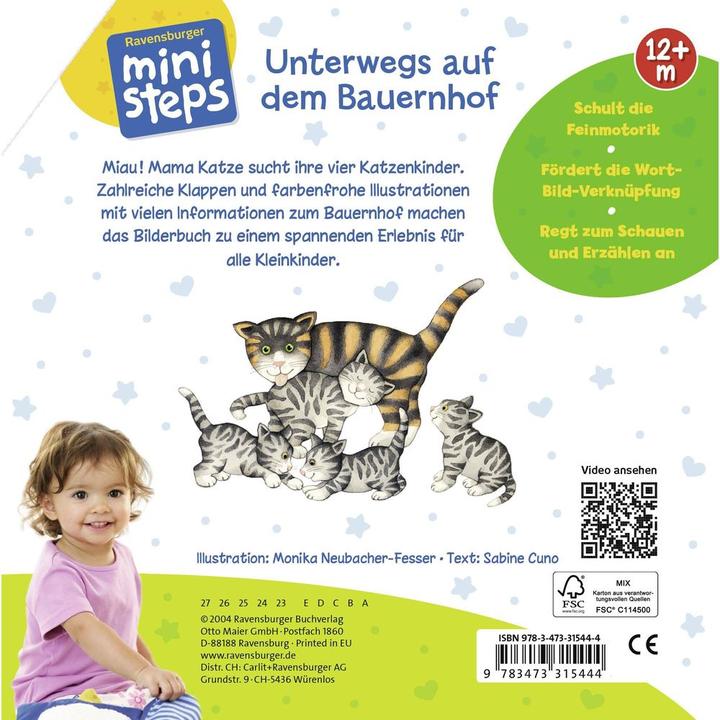 Produktbild Ravensburger Unterwegs auf dem Bauernhof (Deutsch, Sabine Cuno, 2017)