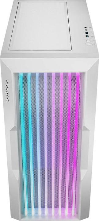 Produktbild Azza Guardian 520WG GAMING Miditower Weiss RGB Glassgitter retail (ITX, mATX, ATX)