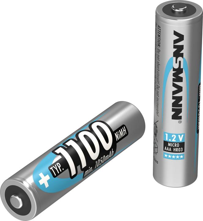 Produktbild Ansmann NiMH-Akku Typ 1100 Micro 1050mAh (1 Stk., AAA, 1100 mAh)