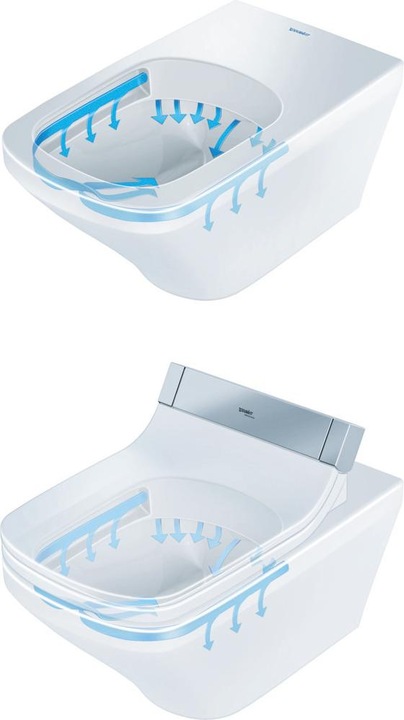 Produktbild Duravit Wand-WC DURASTYLE tief, 370x620mm, SensoWash weiss
