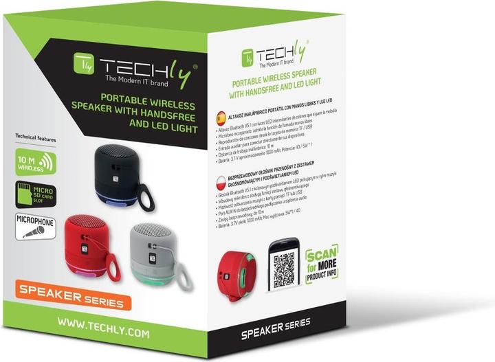Produktbild Techly Wireless Portable Speaker (4 h)