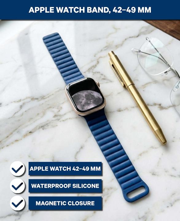 Actual product image Deltalabs Armband zur Apple Watch, magnetisch (Silicone)