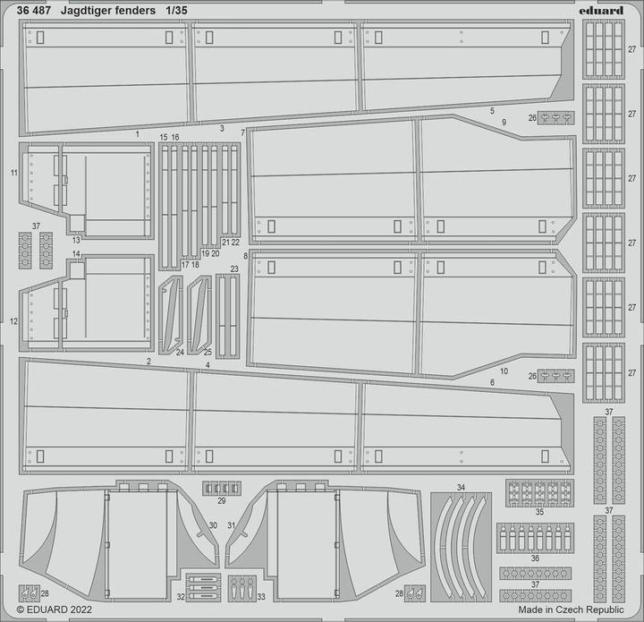 Actual product image Eduard Hunting tiger fenders