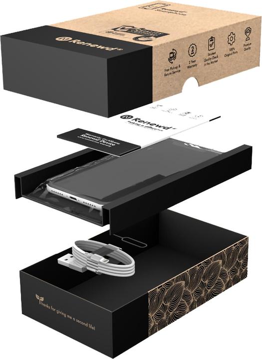 Actual product image Renewd iPhone SE 020 (64 GB, Black, 4.70", 12 Mpx, SIM + eSIM, A / Like new)