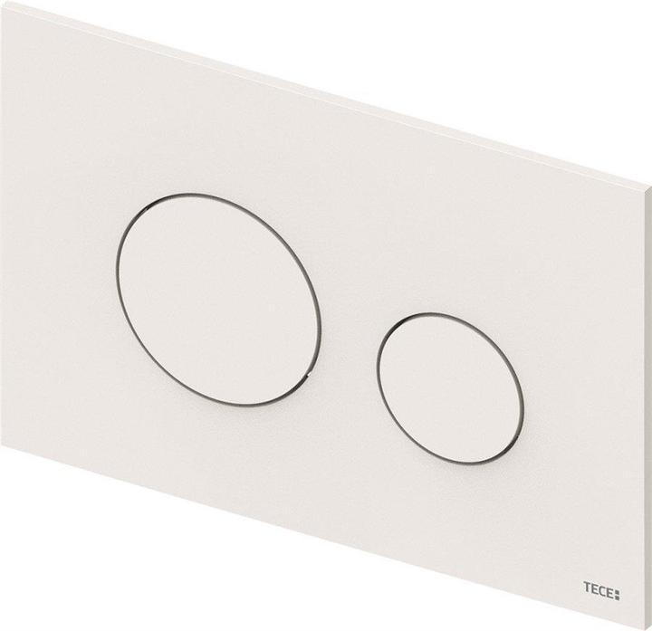 Actual product image Magni Toilet push plate TECEloop white, plastic, for 2-flush technology