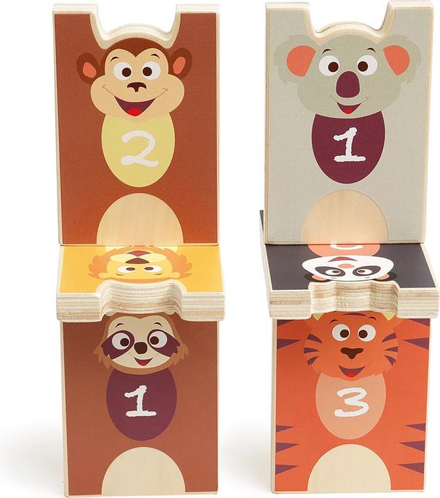 Produktbild Scratch 2in1 Stapeln und Kegeln Tiere (1 - 10 Spieler)