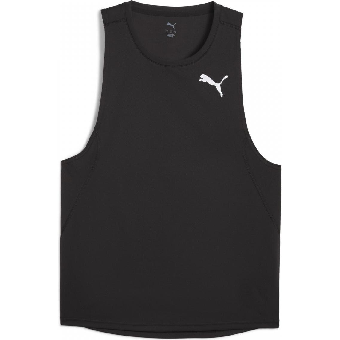 Puma, Herren, Sportshirt, M Cross The Line Singlet 3.0 (S), Schwarz, S
