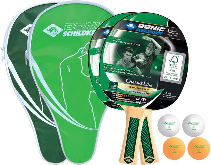 Actual product image Donic Schildkröt Tischtennis Set Champs 400 Cover