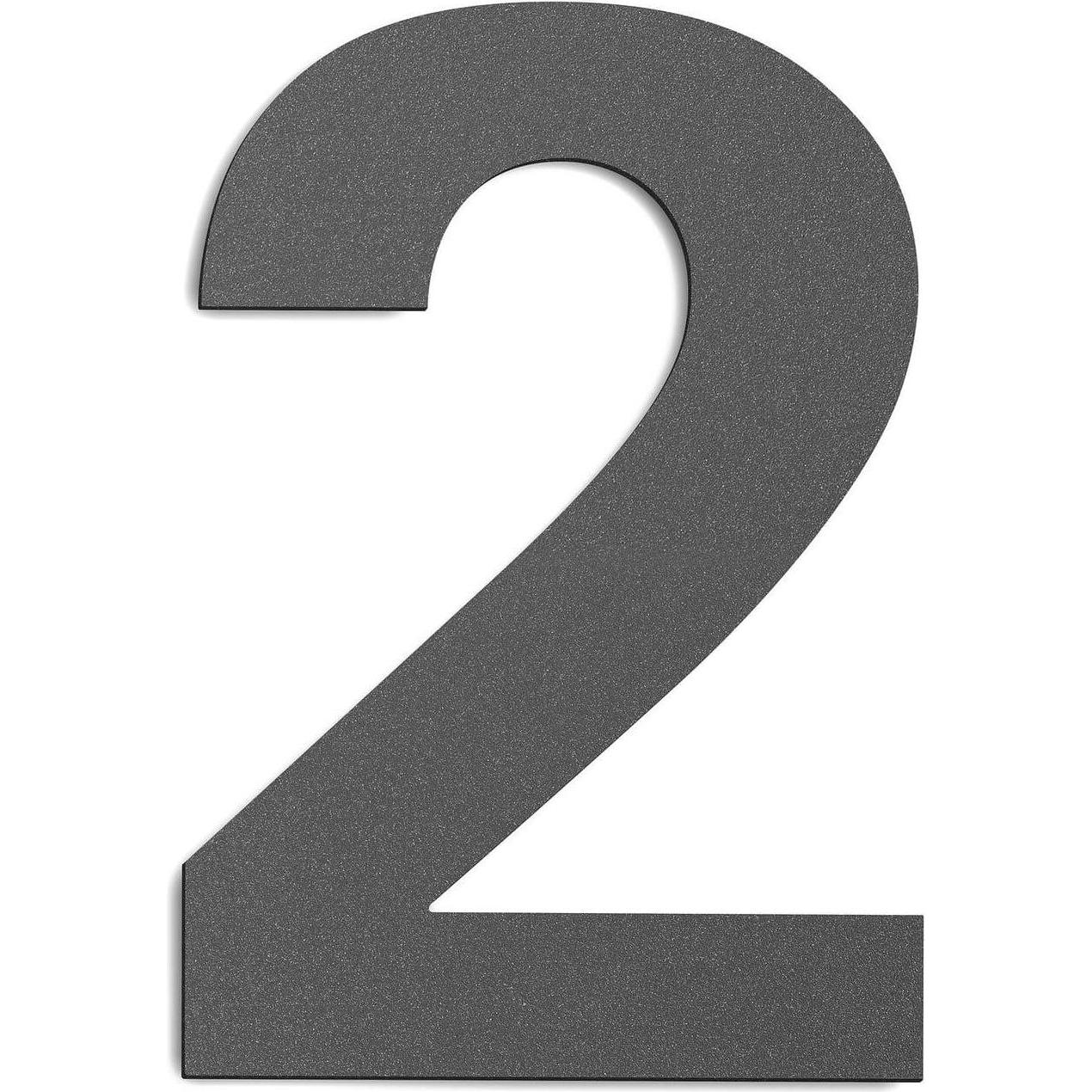 CMD, Hausnummer + Türschild, Hausnummer Gross IP44 Anthrazit Made in Germany CMD-G2anthrazit