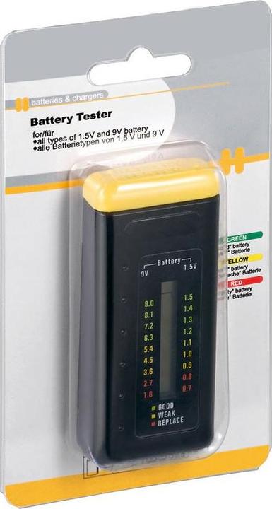Actual product image Goobay LCD Batterietester