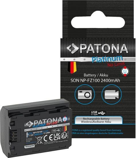 Produktbild Patona Platinum NP-FZ100 USB-C (Kamera Akku)
