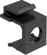Produktbild Delock Keystone Abdeckung schwarz mit 8 mm Durchführung 4 Stück (Keystone Modulhalter)