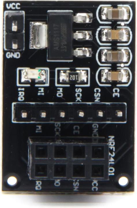 Actual product image Purecrea NRF24L01+ PCB adapter
