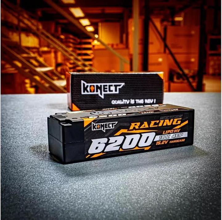 Produktbild Konect RC-Akku LiHV 6200 mAh 15.2 V 130C Racing (15.20 V, 6200 mAh)
