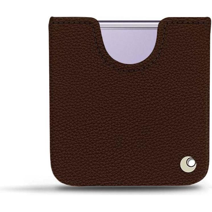 Noreve Lederschutzhülle (Samsung Galaxy Z Flip4), Smartphone Hülle, Braun