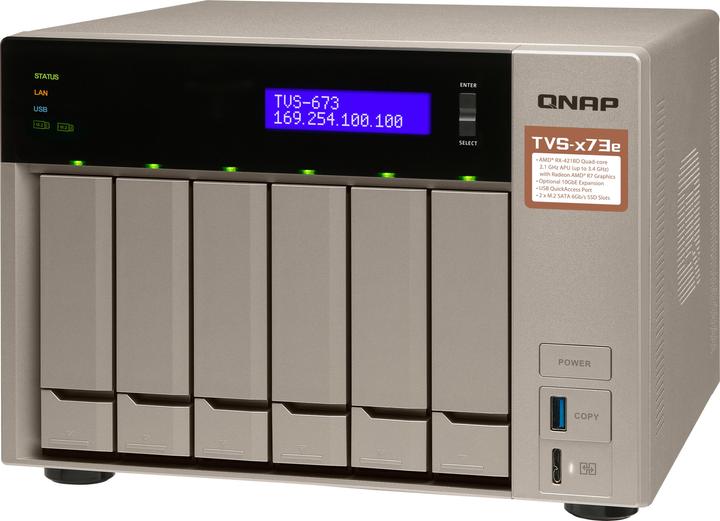 Produktbild QNAP Tvs-673e-4g (0 TB)