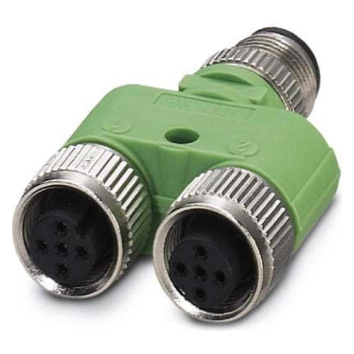 Phoenix Contact Sensor/actuator verdeler en advertentie, Kabels + Stekkers, Groen