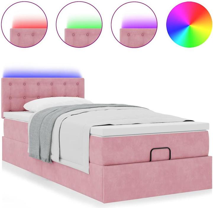 Produktbild vidaXL Ottoman-Bett (90 x 200 cm)