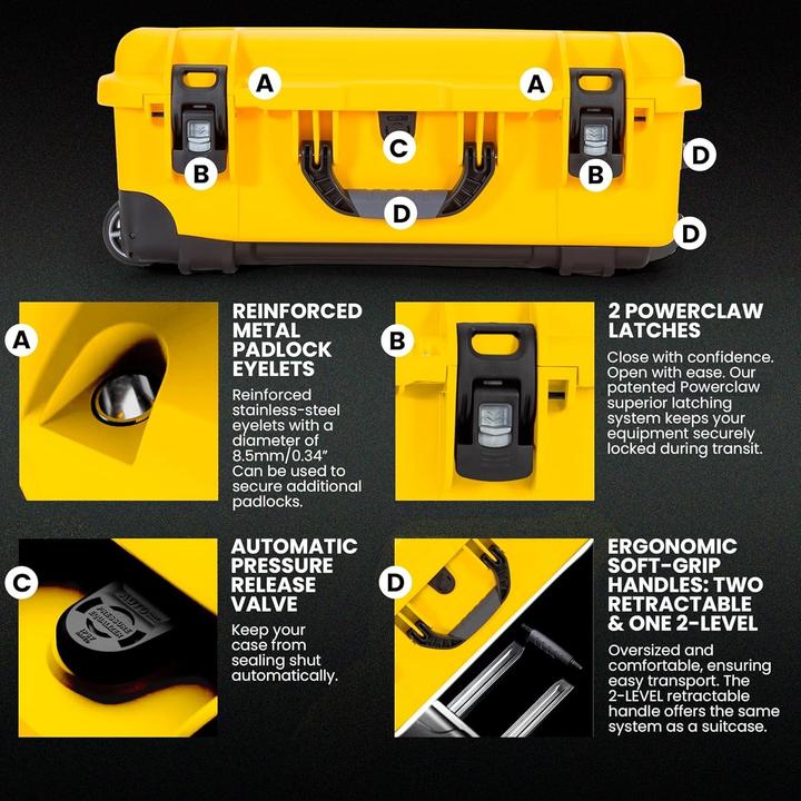 Actual product image Nanuk Plastic case 935 - TW+DO Yellow (28.50 l)