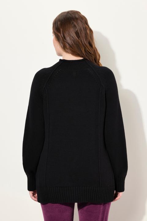 Actual product image Ulla Popken Eco Cotton Inverted Seam Long Sleeve Sweater (42, 44)