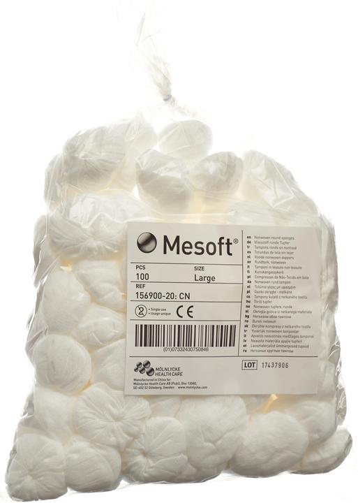 Actual product image Mesoft Round swabs non-sterile