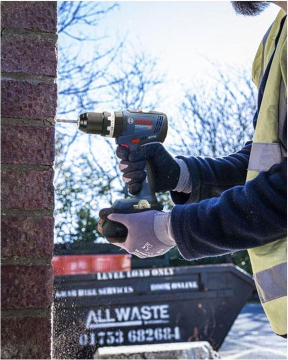 Produktbild Bosch Professional GSB 18V-65 + GWS 18V-8 + 2x GBA 4.0Ah + GAL 18V-40 + RAF BAG