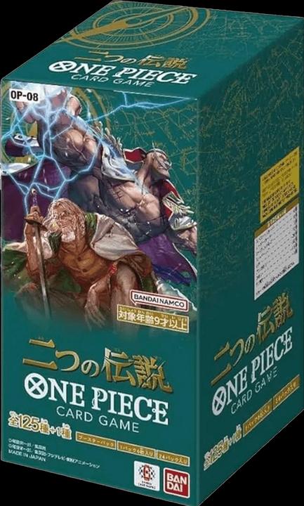 Actual product image One Piece Two Legends Booster Box OP-08 - Card Game - JP (Japanese, Booster display)