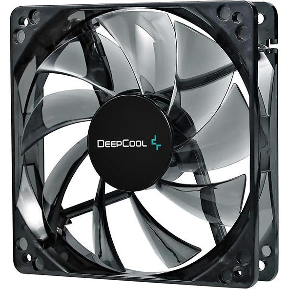 Deepcool 120 mm case ventilation fan, "Wind Blade 120", transparent, hydro bearing,4 LED's (120 mm, 1 x), PC Lüfter, Sch...