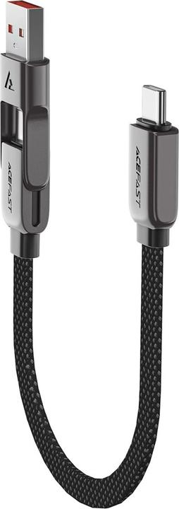 Produktbild Acefast C13-05 USB-C - USB-A / USB-C Cable 480Mb/s 3A 0.2m - Black (0.20 m, 60 W)