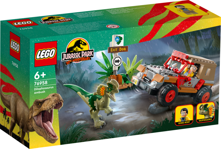 Productafbeelding LEGO 76958 Hinderlaag van de Dilophosaurus (76958, LEGO Jurassic World)