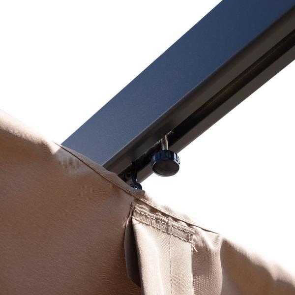 Actual product image Outsunny Pergola with sliding roof (300 cm, 300 cm)