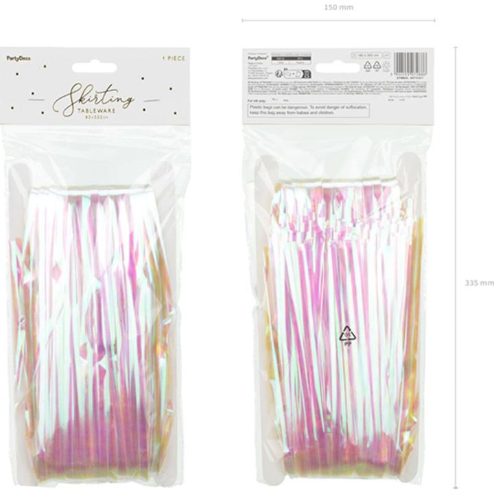 Actual product image Krups Folienrock mit schillernden Fransen, 300x80cm (300 x 80 x 80 cm)