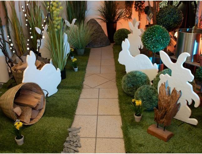 Actual product image Europalms Silhouette bunny, white, 56cm (1x)